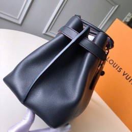 Replica Louis Vuitton Black Burgundy Trim Lockme Day