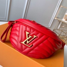 Replica Louis Vuitton Red Quilted New Wave Bumbag