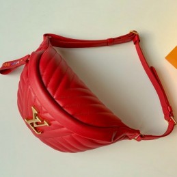 Replica Louis Vuitton Red Quilted New Wave Bumbag