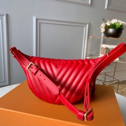 Replica Louis Vuitton Red Quilted New Wave Bumbag