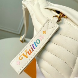 Replica Louis Vuitton White Quilted New Wave Bumbag
