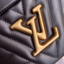 Replica Louis Vuitton Black Quilted New Wave Bumbag