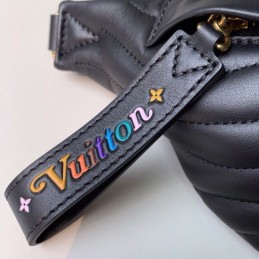 Replica Louis Vuitton Black Quilted New Wave Bumbag