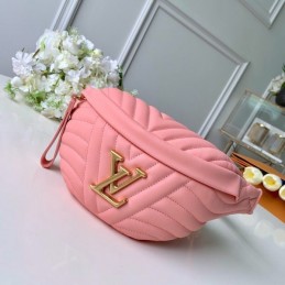 Replica Louis Vuitton Pale Pink Quilted New Wave Bumbag