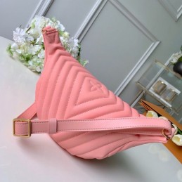 Replica Louis Vuitton Pale Pink Quilted New Wave Bumbag