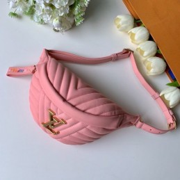 Replica Louis Vuitton Pale Pink Quilted New Wave Bumbag