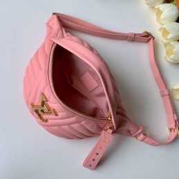 Replica Louis Vuitton Pale Pink Quilted New Wave Bumbag