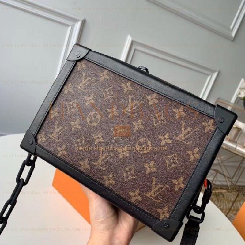 Replica Louis Vuitton Brown Monogram Box Frame Soft Trunk