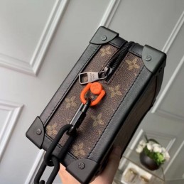 Replica Louis Vuitton Brown Monogram Box Frame Soft Trunk