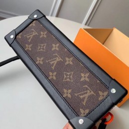 Replica Louis Vuitton Brown Monogram Box Frame Soft Trunk