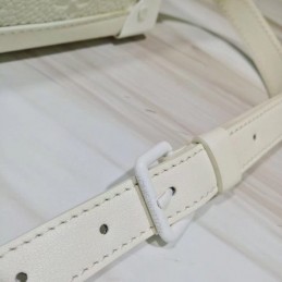 Replica Louis Vuitton White Embossed Monogram Soft Trunk