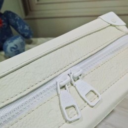 Replica Louis Vuitton White Embossed Monogram Soft Trunk