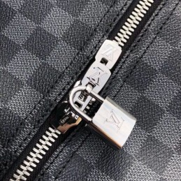 Replica Louis Vuitton Black Damier Graphite Keepall Bandouliere 45