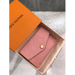 Replica Louis Vuitton Pink Embossed Monogram Chain Key Pouch