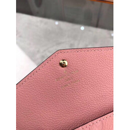 Replica Louis Vuitton Pink Embossed Monogram Chain Key Pouch
