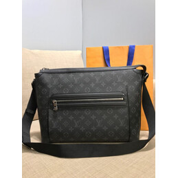 Replica Louis Vuitton Black Monogram Eclipse Odyssey Messenger MM