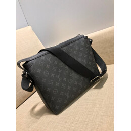 Replica Louis Vuitton Black Monogram Eclipse Odyssey Messenger PM