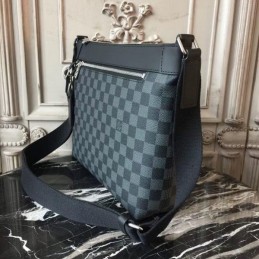 Replica Louis Vuitton Black Damier Graphite Mick PM - Style 2