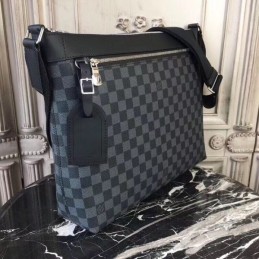 Replica Louis Vuitton Black Damier Graphite Mick MM - Style 2