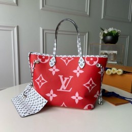Replica Louis Vuitton Red Giant Monogram Neverfull MM