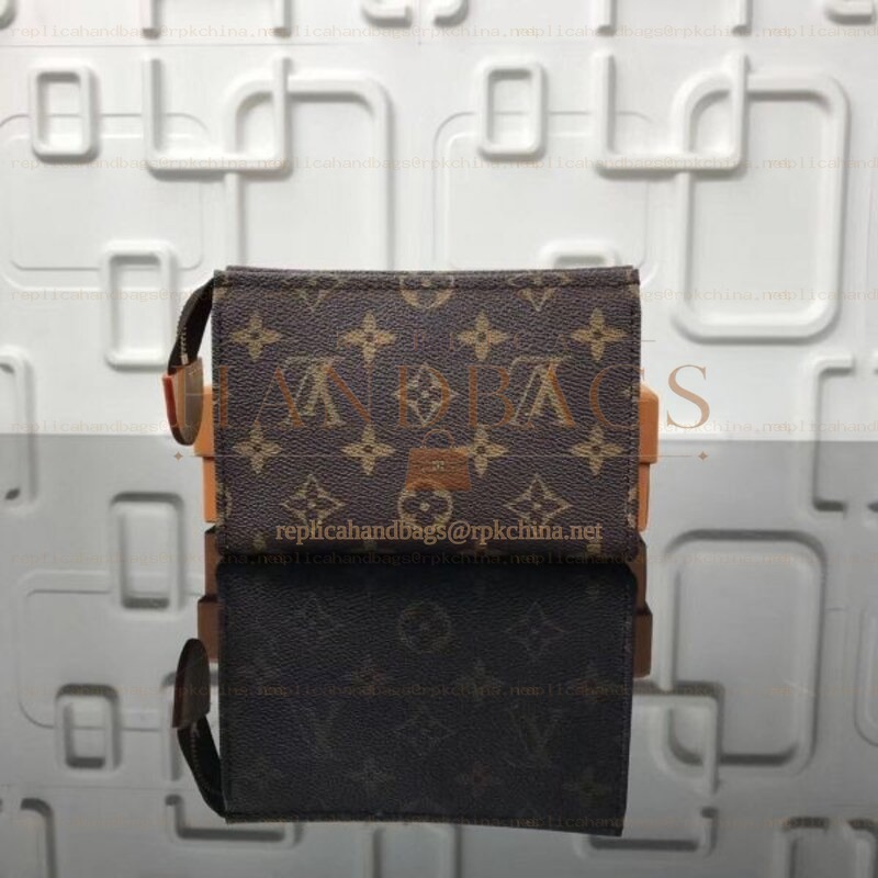 Replica Louis Vuitton Brown Monogram Toiletry Pouch 15