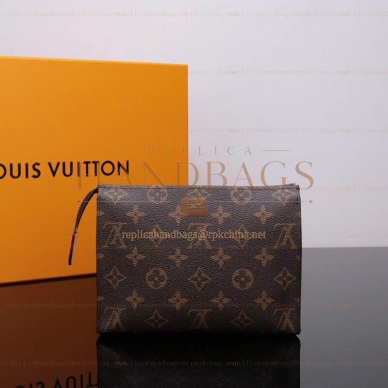 Replica Louis Vuitton Brown Monogram Toiletry Pouch 19