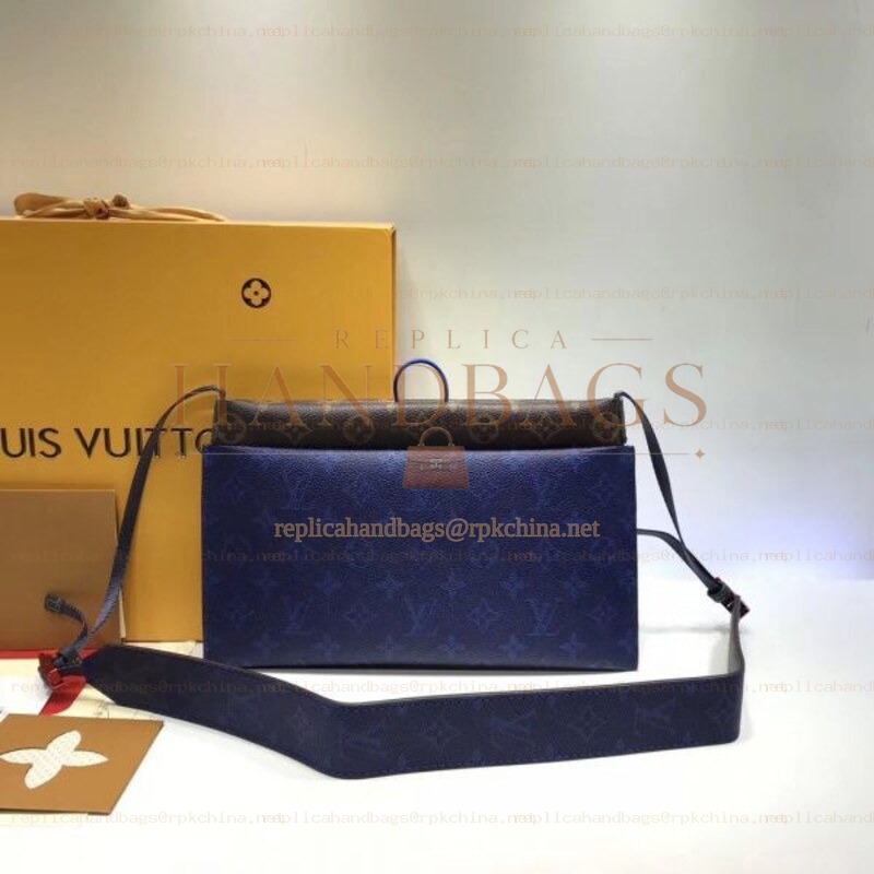 Replica Louis Vuitton Blue Monogram Runaway Pochette
