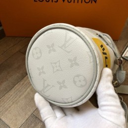 Replica Louis Vuitton White Chalk Nano Bag