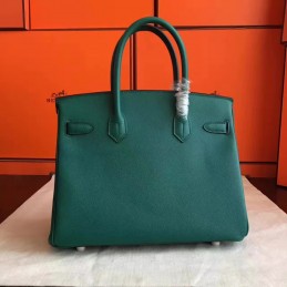 Replica Hermes Green Birkin 30 Gold Hardware Bag