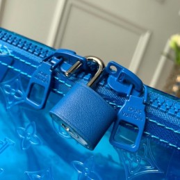 Replica Louis Vuitton Transparent Blue Keepall Bandouliere 50