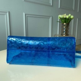 Replica Louis Vuitton Transparent Blue Keepall Bandouliere 50