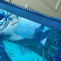 Replica Louis Vuitton Transparent Blue Keepall Bandouliere 50