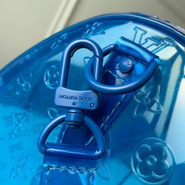 Replica Louis Vuitton Transparent Blue Keepall Bandouliere 50
