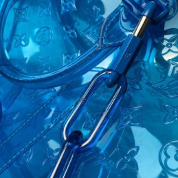 Replica Louis Vuitton Transparent Blue Keepall Bandouliere 50