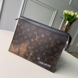 Replica Louis Vuitton Brown Monogram Galaxy Pochette Voyage MM