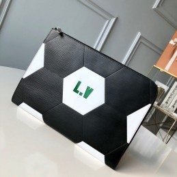 Replica Louis Vuitton Black Football Pochette Jour GM