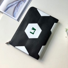 Replica Louis Vuitton Black Football Pochette Jour GM