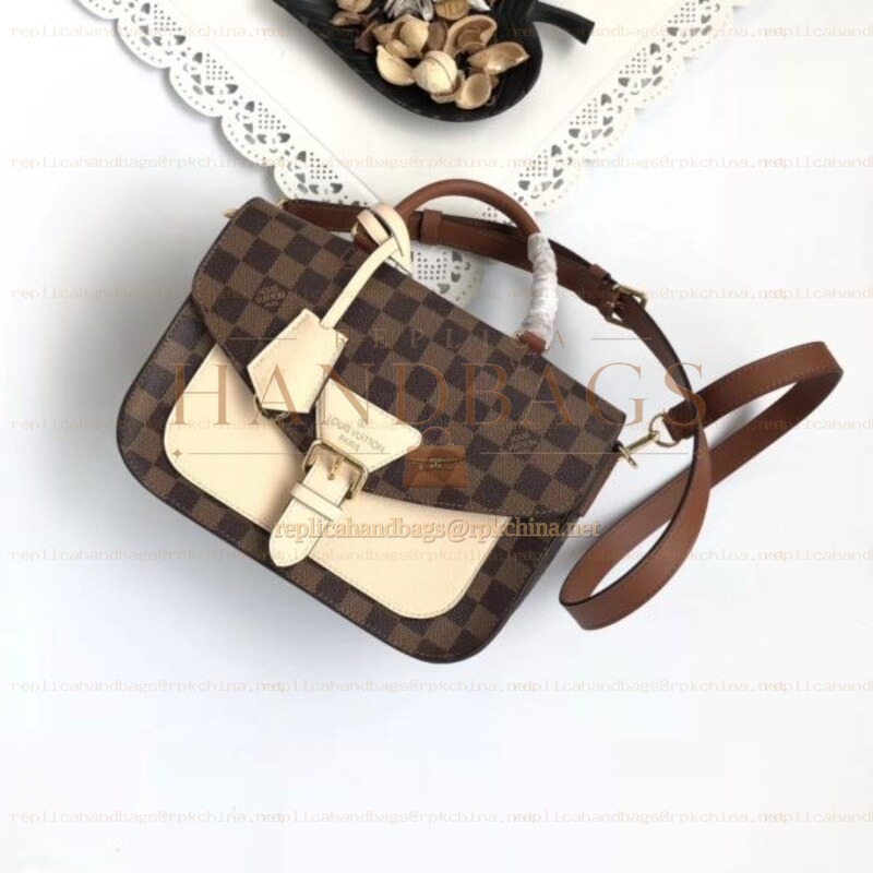 Replica Louis Vuitton Brown Damier Ebene Beaumarchais