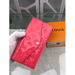 Replica Louis Vuitton Fuchsia Embossed Monogram Sarah Wallet