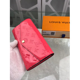 Replica Louis Vuitton Fuchsia Embossed Monogram Sarah Wallet