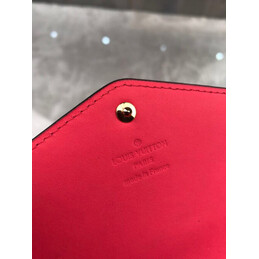 Replica Louis Vuitton Fuchsia Embossed Monogram Sarah Wallet