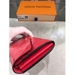 Replica Louis Vuitton Fuchsia Embossed Monogram Sarah Wallet