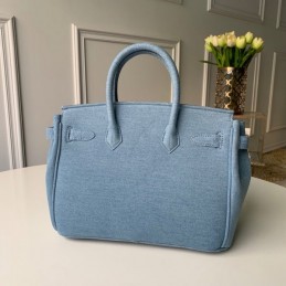 Replica Louis Vuitton Light Blue Humble Travel Bag Birkin 33