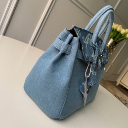 Replica Louis Vuitton Light Blue Humble Travel Bag Birkin 33