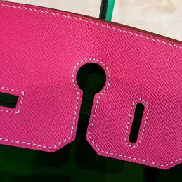 Replica Hermes Purple Green Colorblock Birkin 30 Gold Hardware Bag