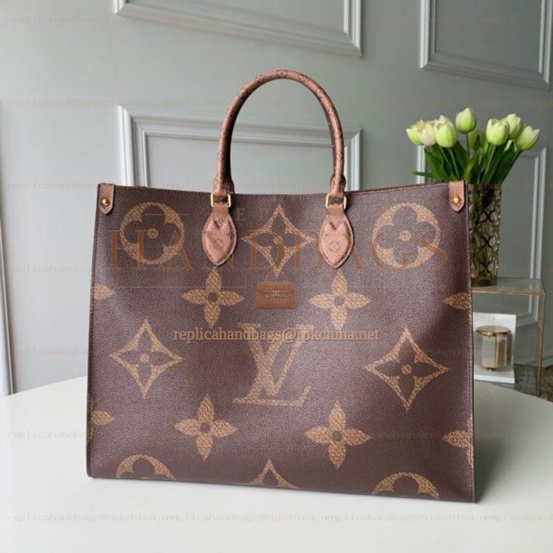 Replica Louis Vuitton Brown Giant Monogram Onthego GM