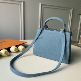 Replica Louis Vuitton Light Blue Humble Travel Bag Kelly