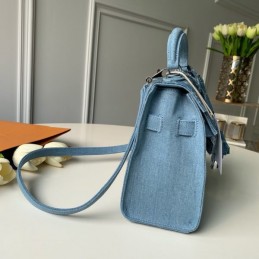 Replica Louis Vuitton Light Blue Humble Travel Bag Kelly
