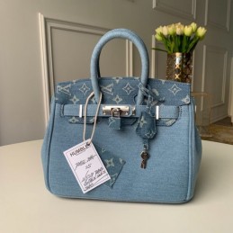 Replica Louis Vuitton Light Blue Humble Travel Bag Birkin
