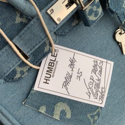 Replica Louis Vuitton Light Blue Humble Travel Bag Birkin